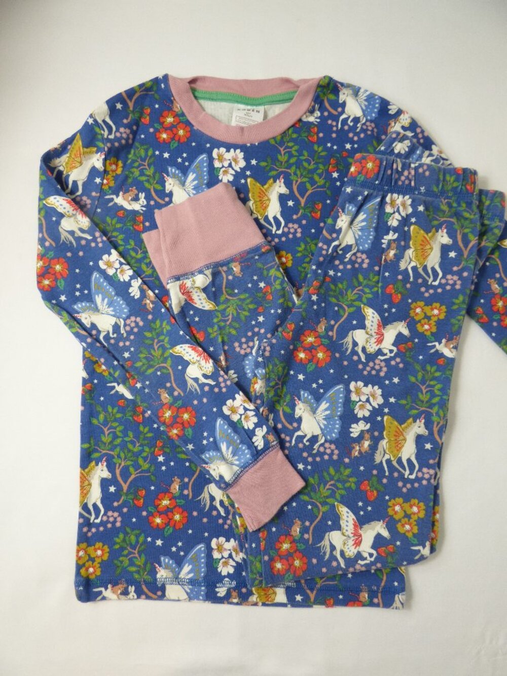 Mini Boden Pegasus Two-Piece Pajama Set, Size 10 Years
